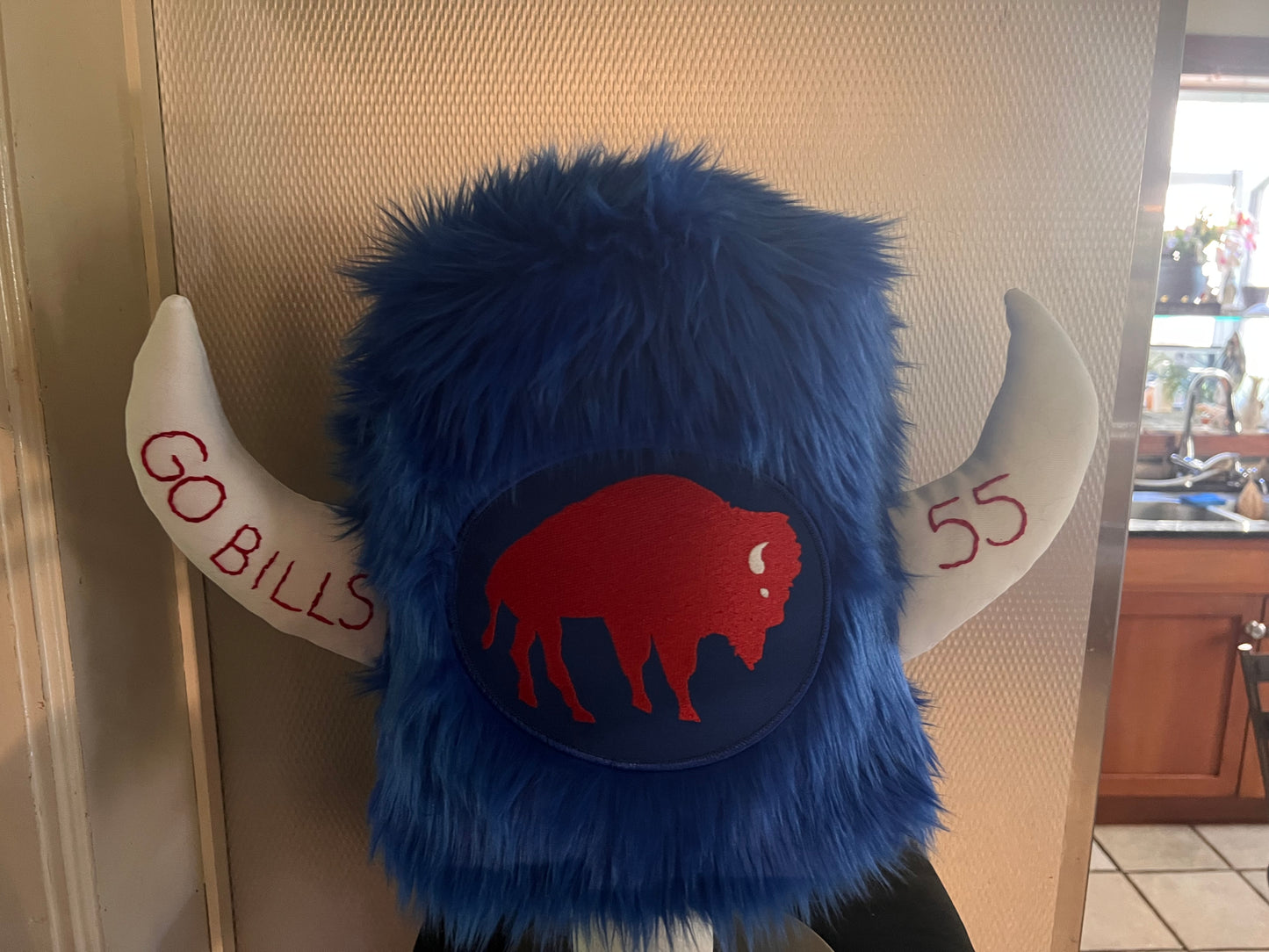 Deluxe Custom Hat with Embroidered Horns of words or names of your choice.