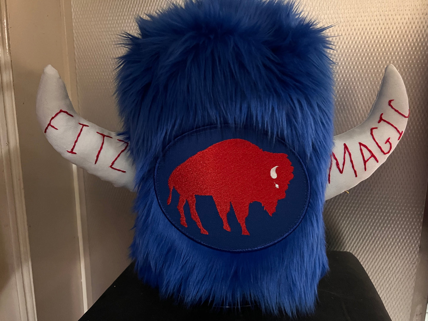 Deluxe Custom Hat with Embroidered Horns of words or names of your choice.