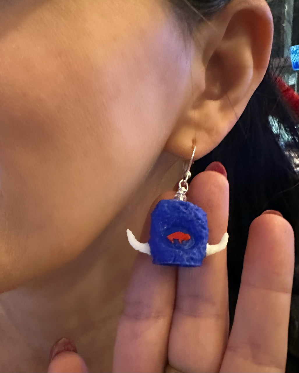 Earrings - 1” replica of the WBC hat