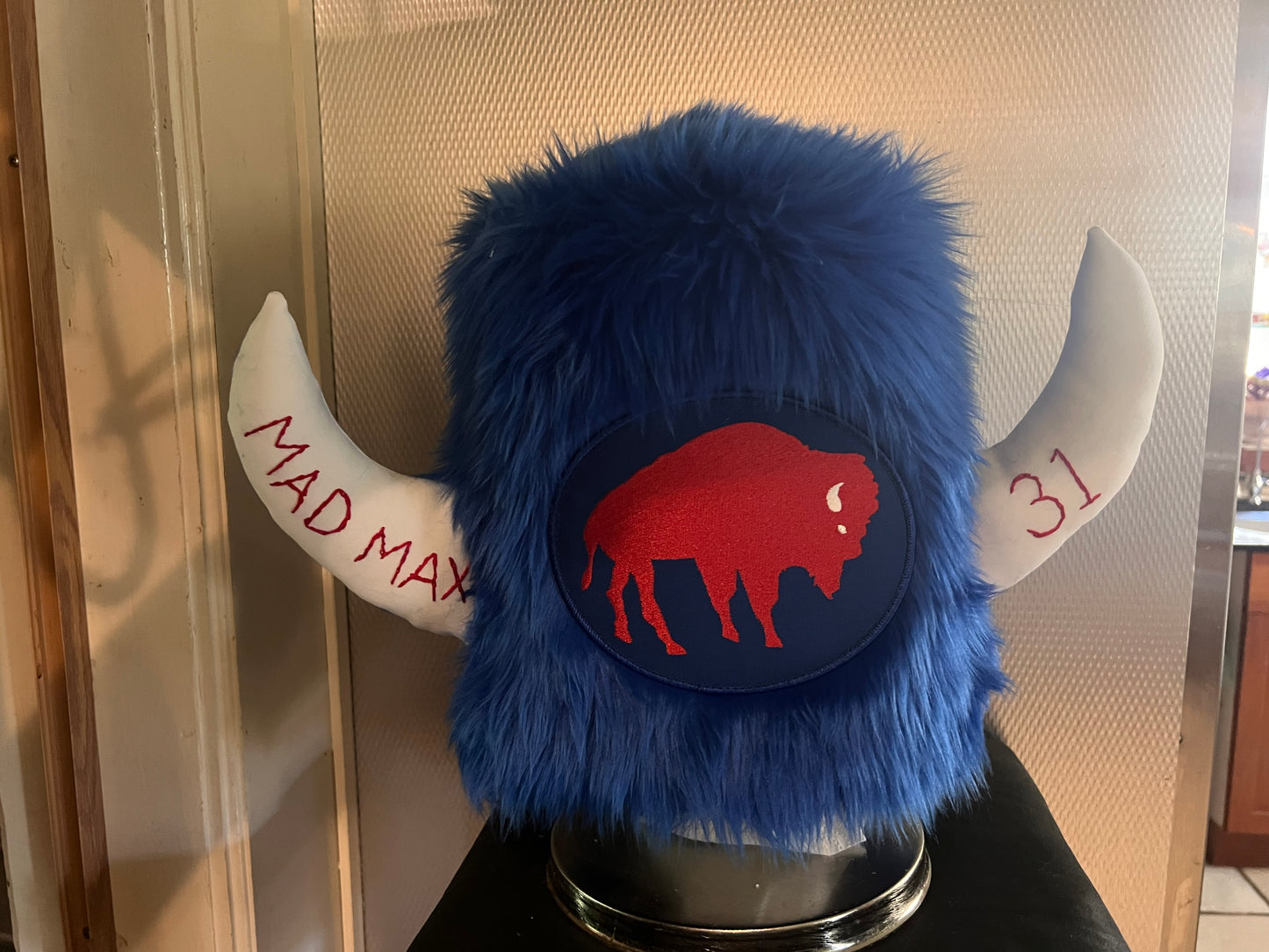 Deluxe Custom Hat with Embroidered Horns of words or names of your choice.