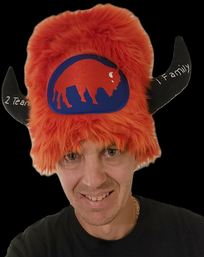 Deluxe Custom Hat with Embroidered Horns of words or names of your choice.