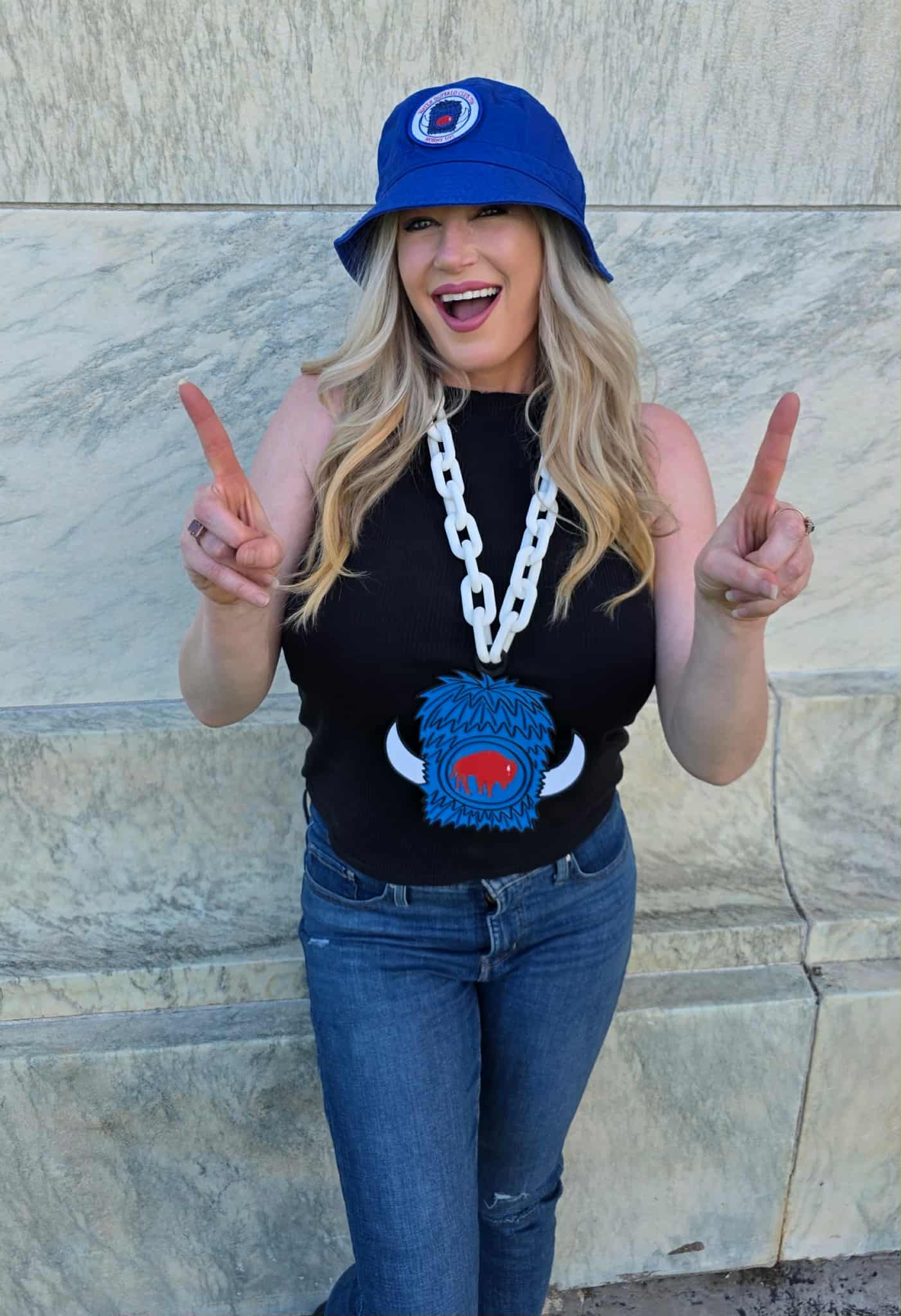 Adult Blue Bucket Hat