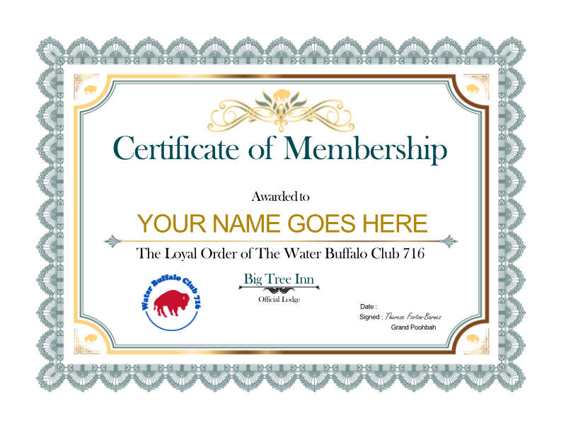 life membership certificate template