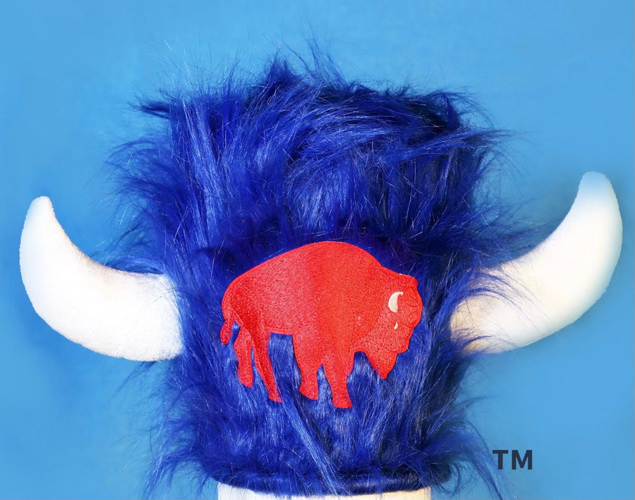 "Classic" Official Water Buffalo Club Hat with White Horns- (this style is only available in blue with white horns)