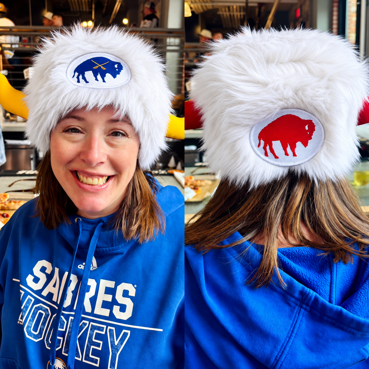 Combo Hat for both Buffalo sports teams - Two hats for the price of one!