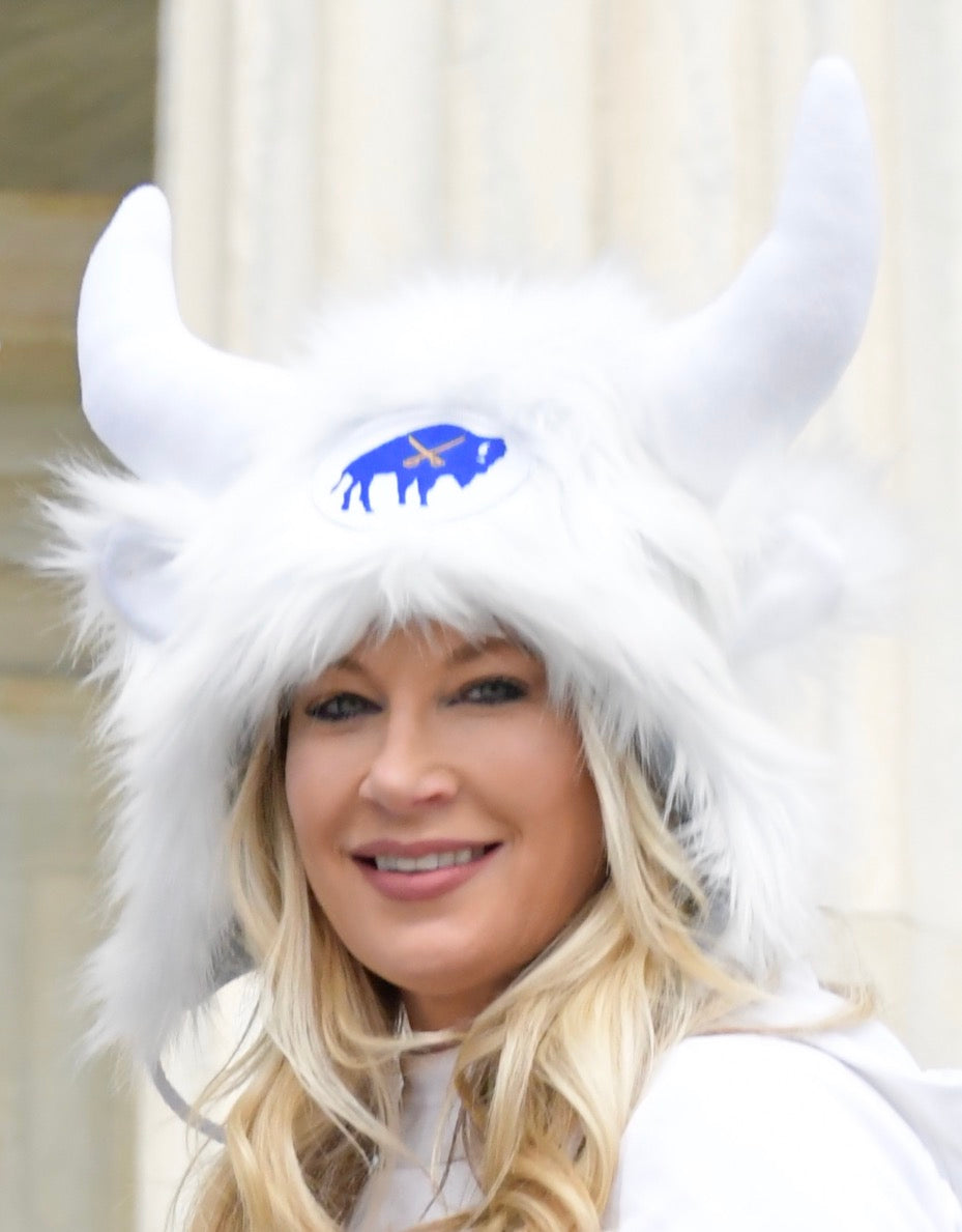 Buffalo Hockey low profile hat in white, blue or red