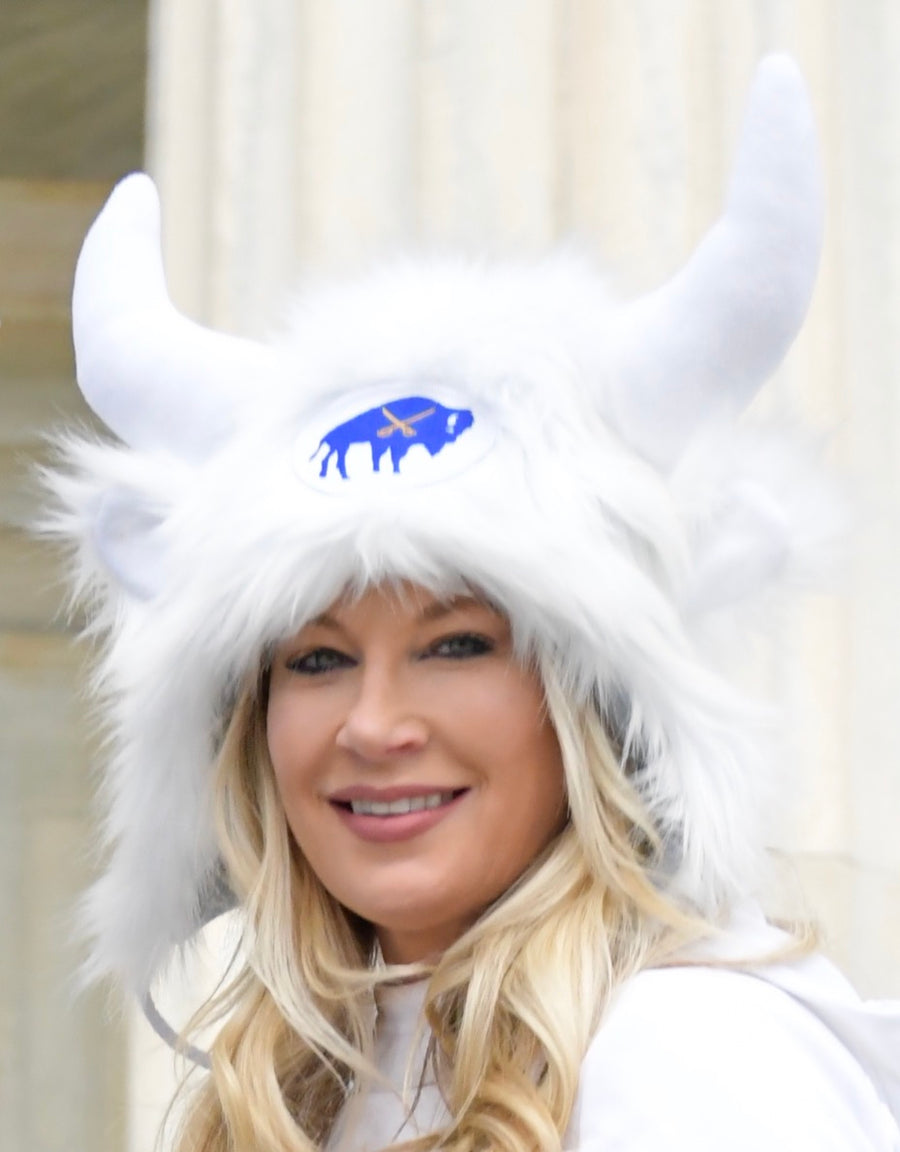 Buffalo Hockey low profile hat in white, blue or red
