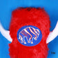 Deluxe Hat with red, white and blue striped patch(fur and horn color options available)