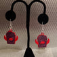 Earrings - 1" double sided 3D printed flat WBC hat(various colors)
