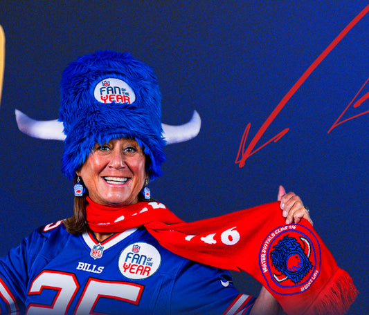 Scarf in red, white or blue