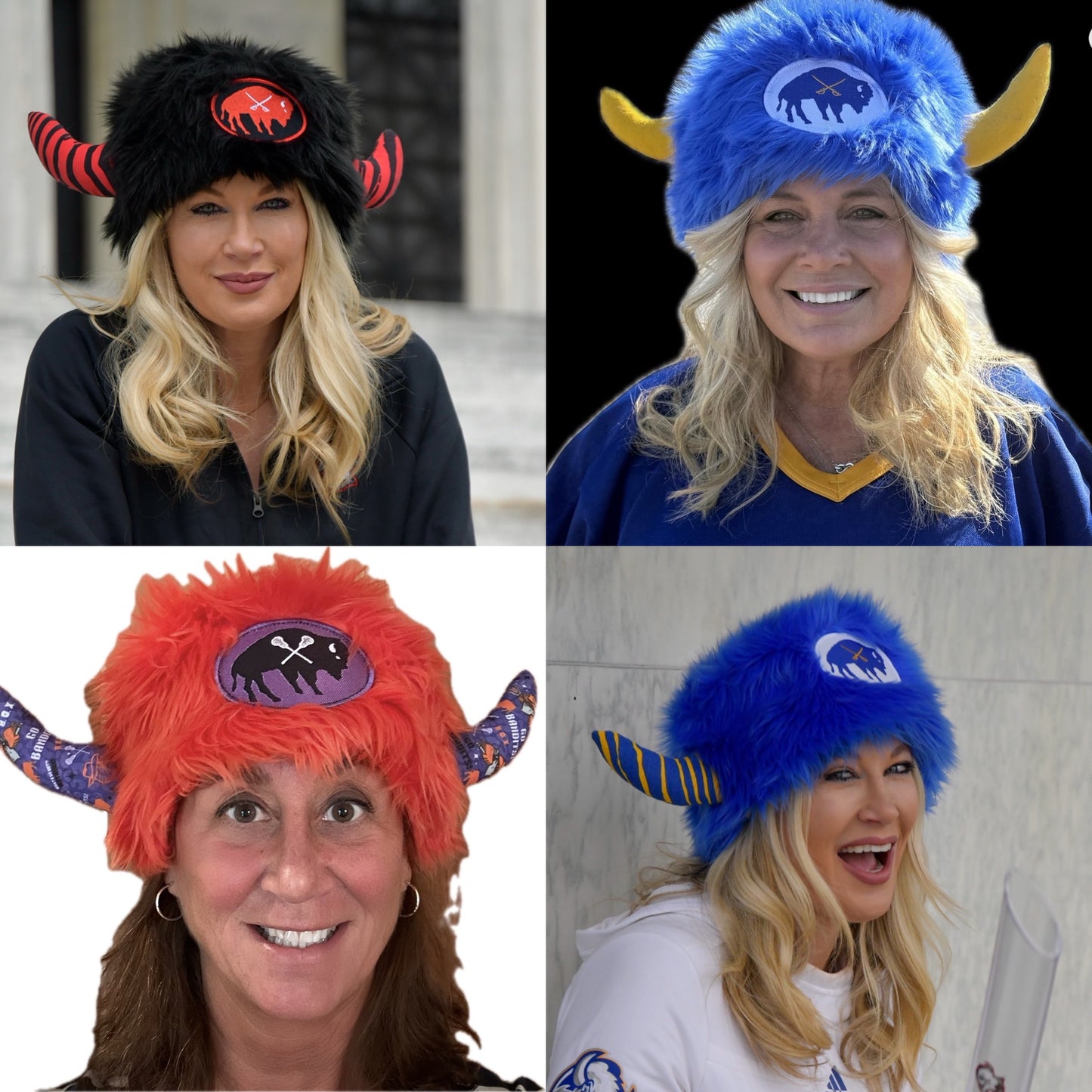LOW LOW Profile 5" Handmade Hockey or Lacrosse Cap in Blue, Red, Black, White or Orange
