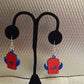 Earrings - 1" double sided 3D printed flat WBC hat(various colors)