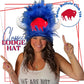 "Classic" Official Water Buffalo Club Hat with White Horns- (this style is only available in blue with white horns)