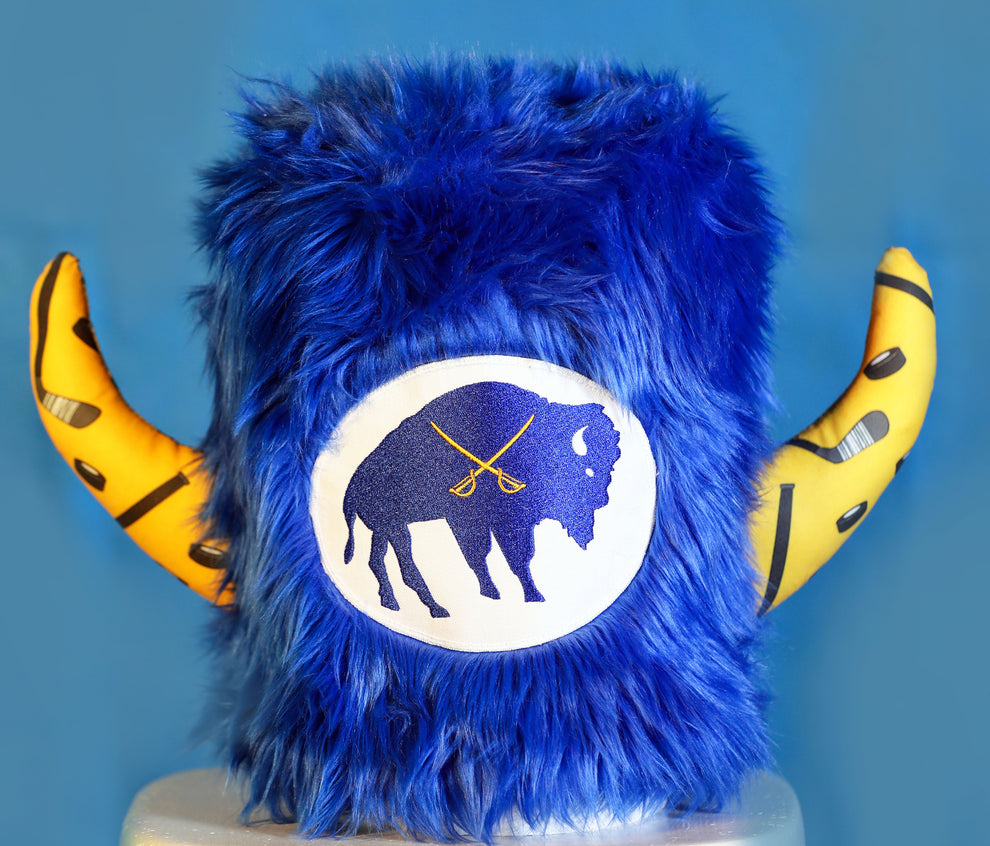 Deluxe Buffalo Hockey Themed Hat Deluxe Buffalo Hockey Themed Hat Delu