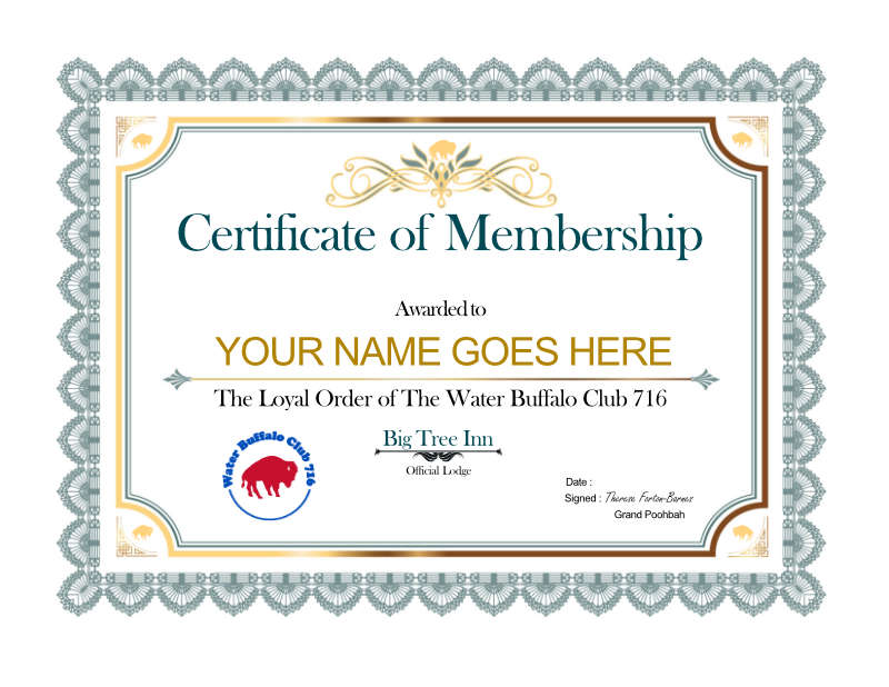 Become a card-carrying Water Buffalo